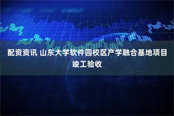 配资资讯 山东大学软件园校区产学融合基地项目竣工验收